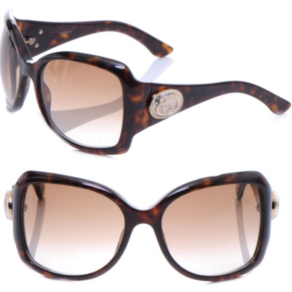 Gucci Oversized Tortoise Shell Sunglasses